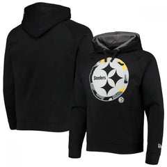 Men's Pittsburgh Steelers Black Pullover Hoodie 