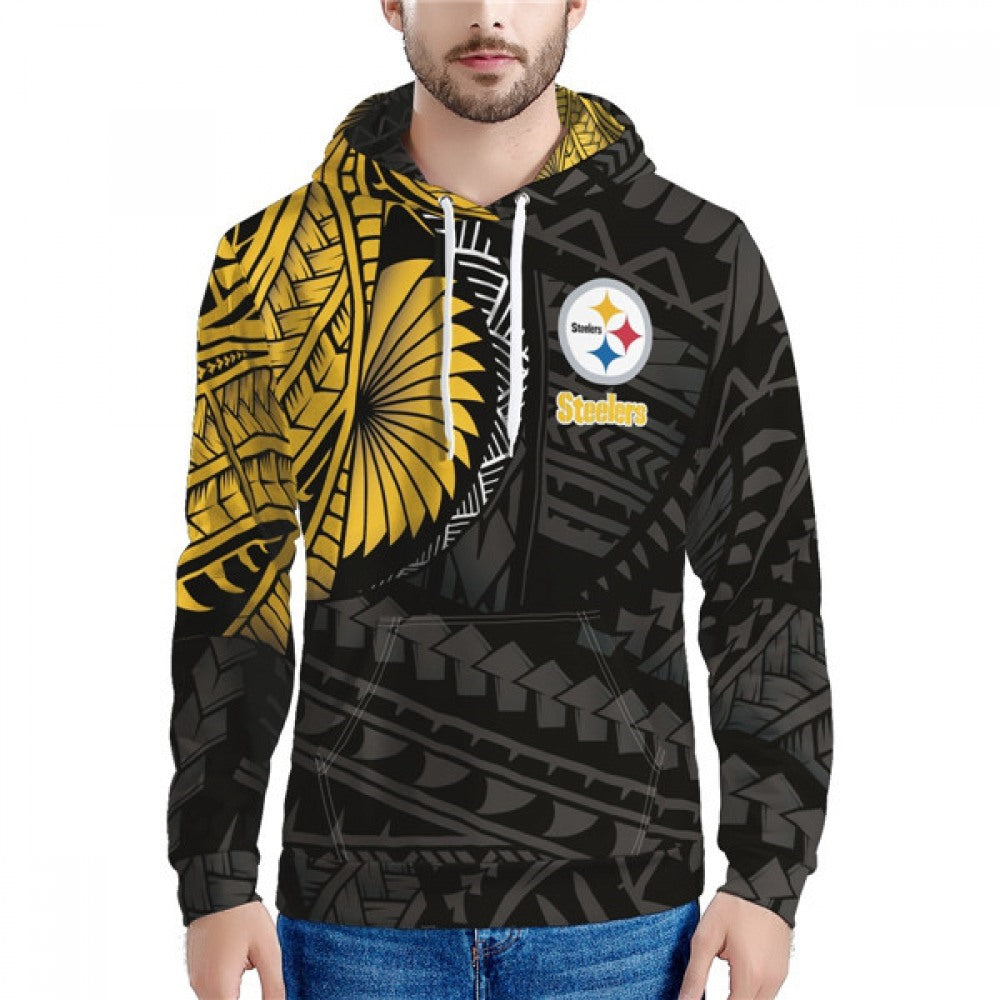 Men's Pittsburgh Steelers Black/Yellow Hoodie 