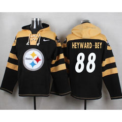 Steelers #88 Darrius Heyward-Bey Black Player Pullover NFL Hoodie 