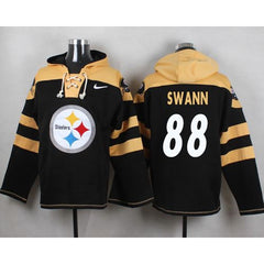 Steelers #88 Lynn Swann Black Player Pullover NFL Hoodie 