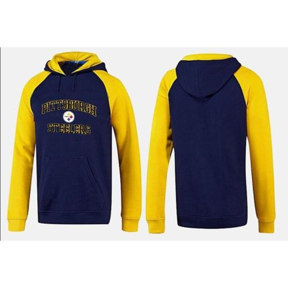 Pittsburgh Steelers Heart & Soul Pullover Hoodie Dark Blue Yellow 