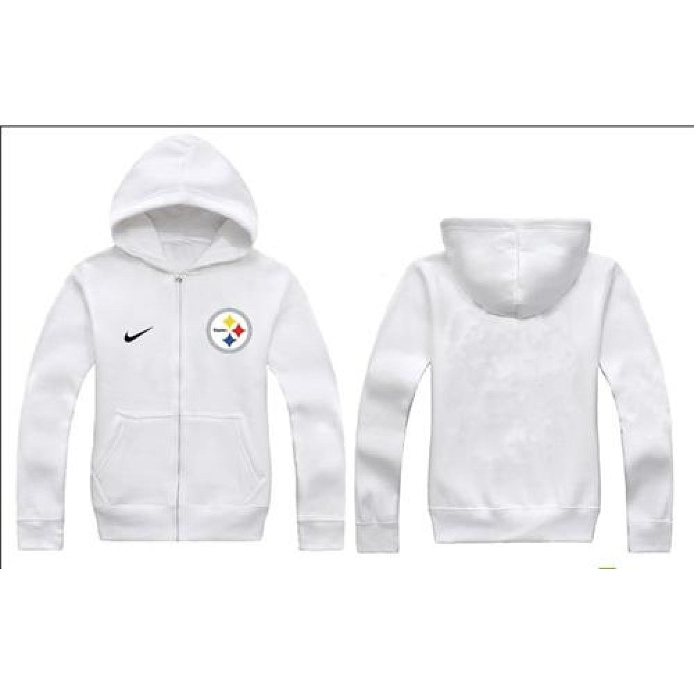 Pittsburgh Steelers Authentic Logo Hoodie White 