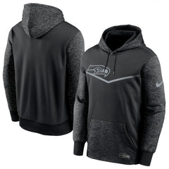 Men's Seattle Seahawks Black Reflective Therma Hoodie 