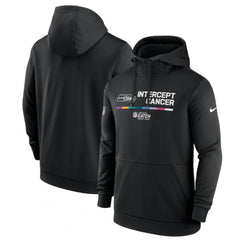 Men's Seattle Seahawks 2022 Black Crucial Catch Therma Performance Pullover Hoodie 