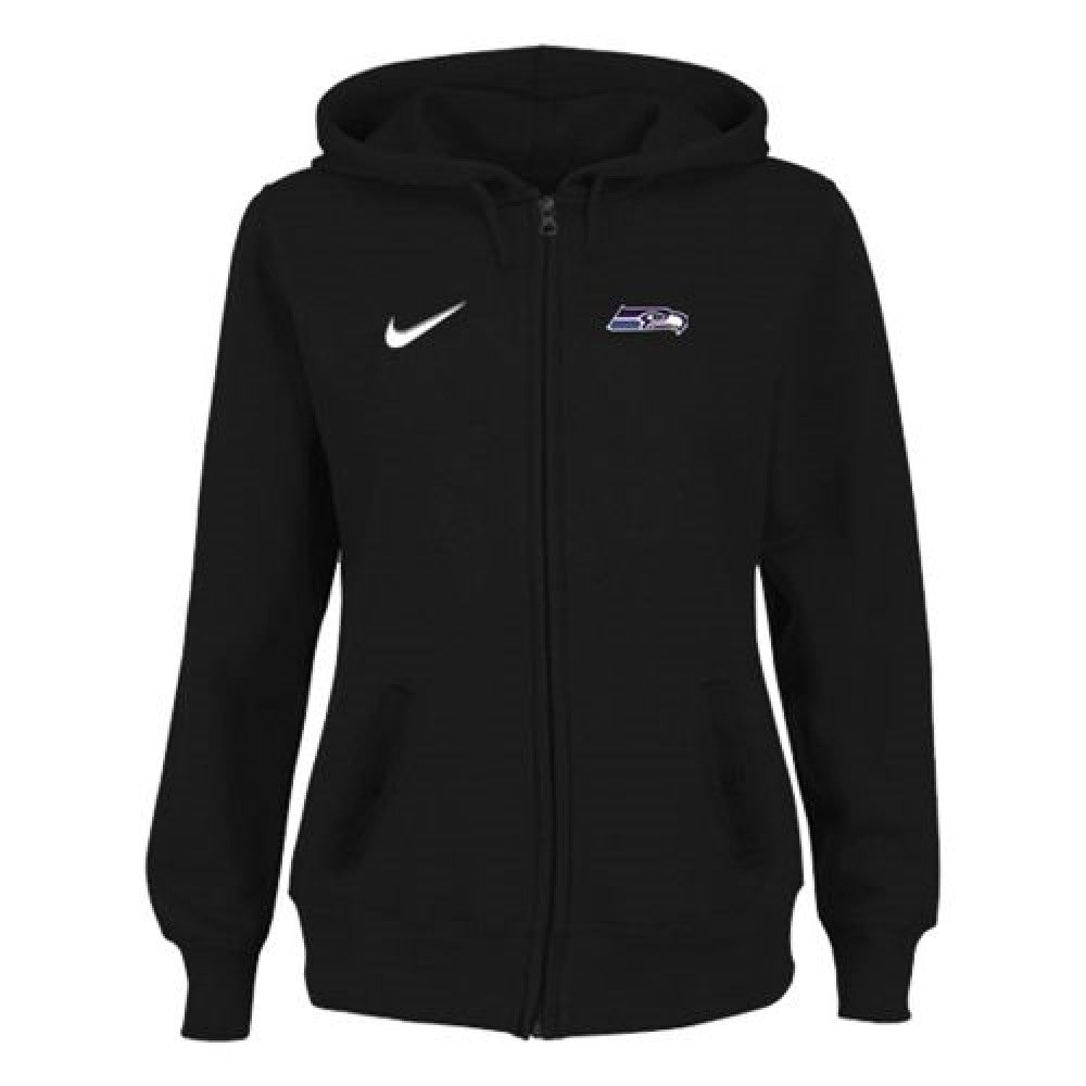 Women's Seattle Seahawks Stadium Rally Full Zip Hoodie Black 