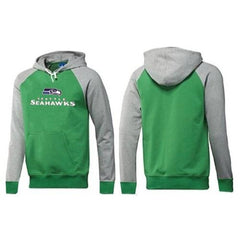 Seattle Seahawks Authentic Logo Pullover Hoodie Green & Grey 