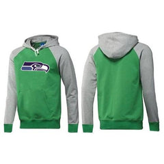 Seattle Seahawks Logo Pullover Hoodie Green & Grey 
