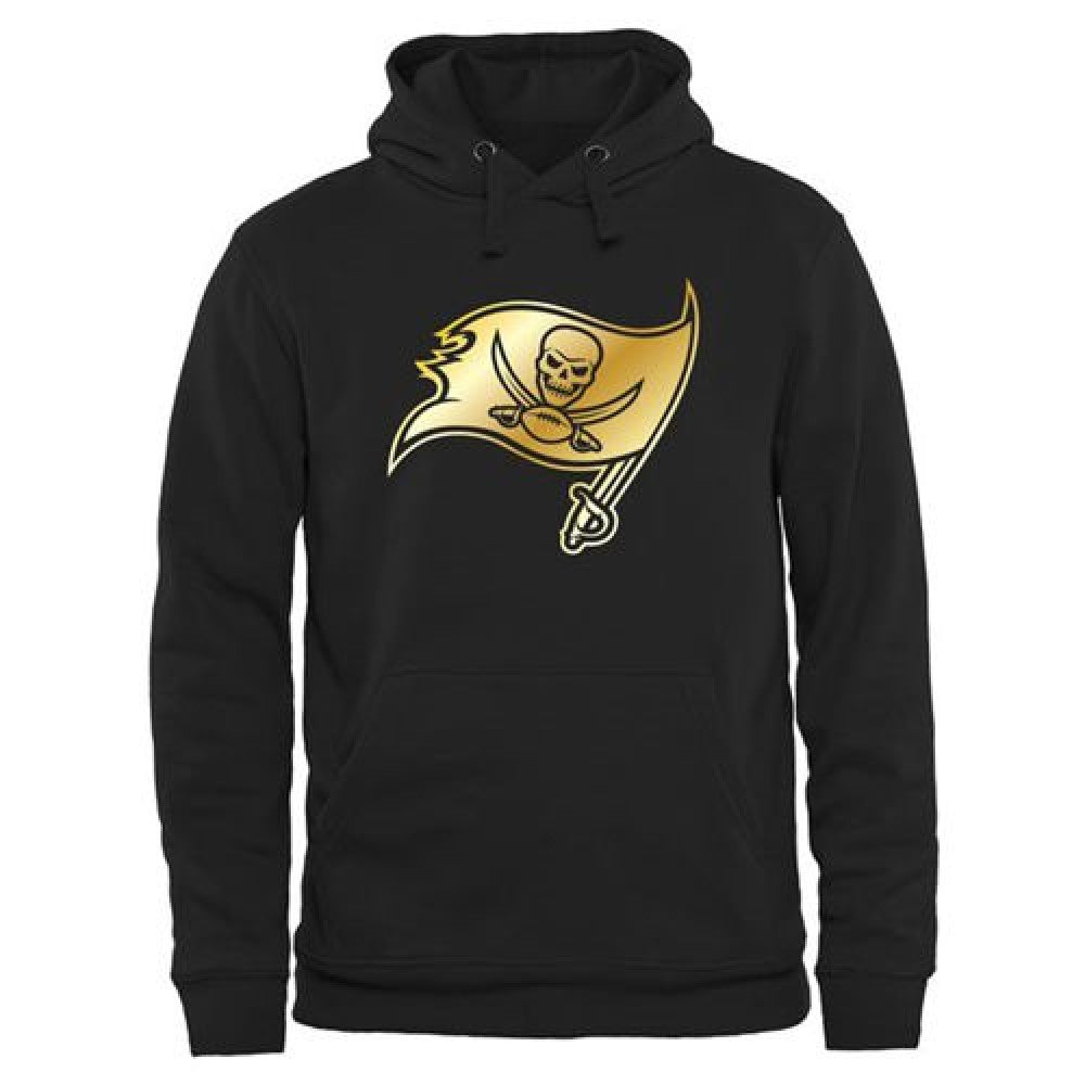 Men's Tampa Bay Buccaneers Pro Line Black Gold Collection Pullover Hoodie 