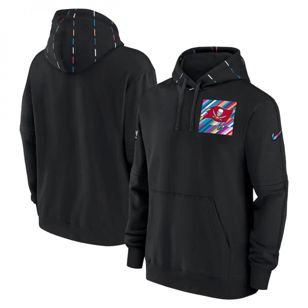 Men's Tampa Bay Buccaneers Black 2023 Crucial Catch Club Pullover Hoodie 