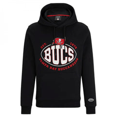 Men's Tampa Bay Buccaneers Black BOSS X Touchback Pullover Hoodie 