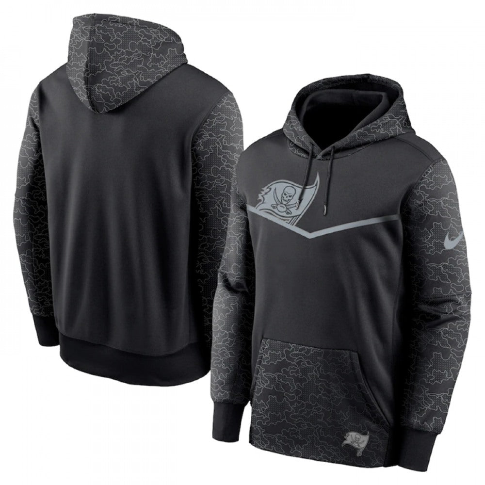 Men's Tampa Bay Buccaneers Black Reflective Therma Hoodie 