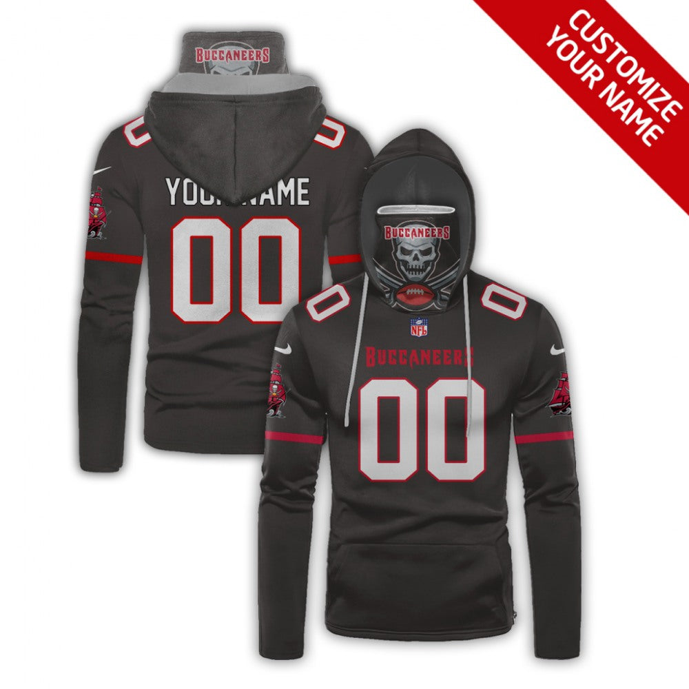 Men's Tampa Bay Buccaneers 2020 Grey Customize Hoodie Mask 