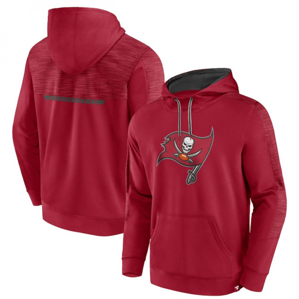 Men's Tampa Bay Buccaneers Red Defender Evo Pullover Hoodie 