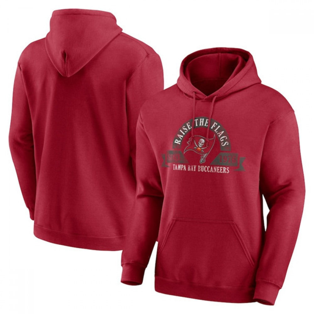 Men's Tampa Bay Buccaneers Red Pullover Hoodie 