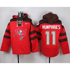 Buccaneers #11 Adam Humphries Red Player Pullover NFL Hoodie 