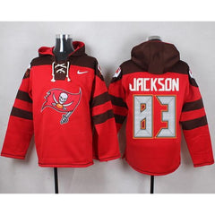 Buccaneers #83 Vincent Jackson Red Player Pullover NFL Hoodie 