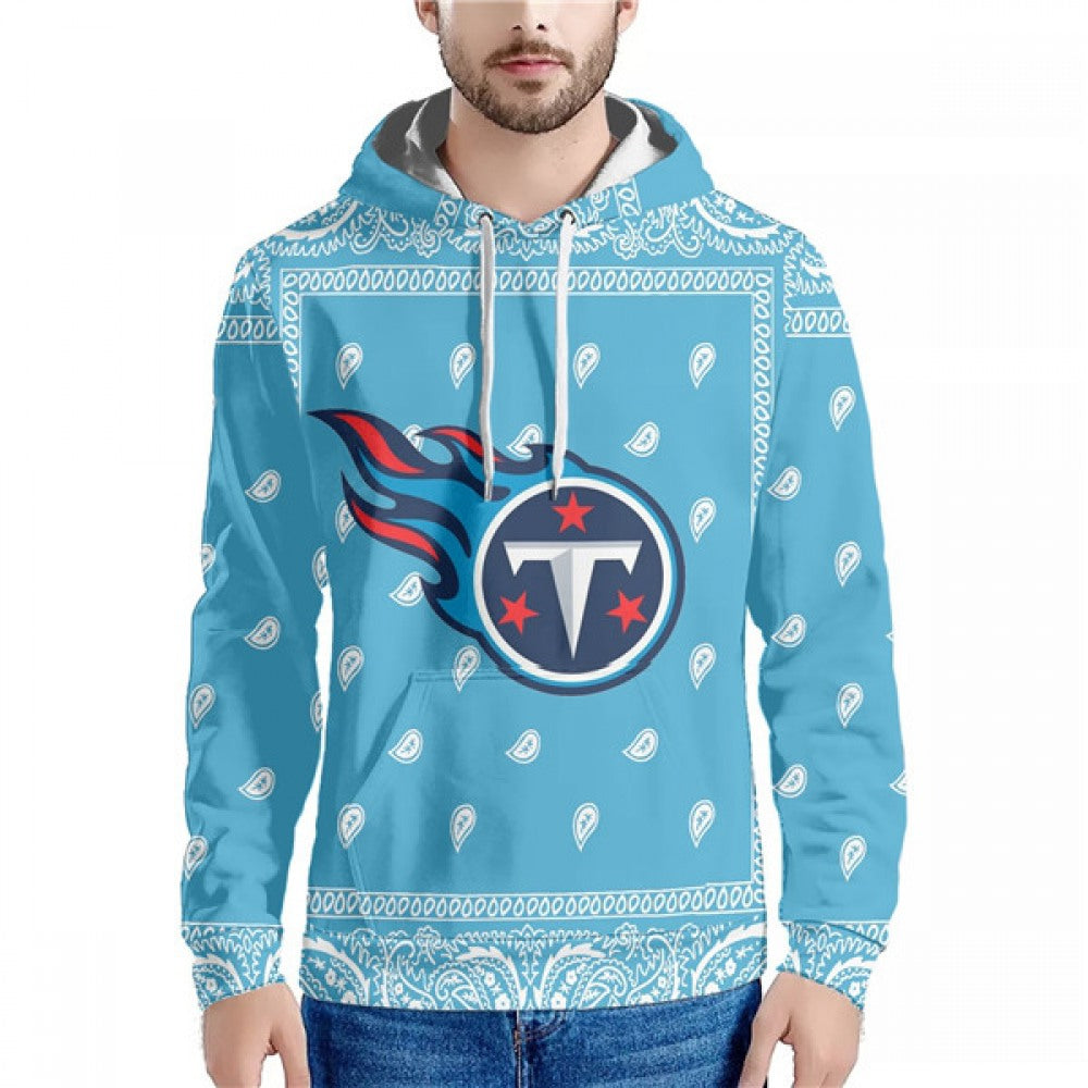 Men's Tennessee Titans Light Blue Pullover Hoodie 
