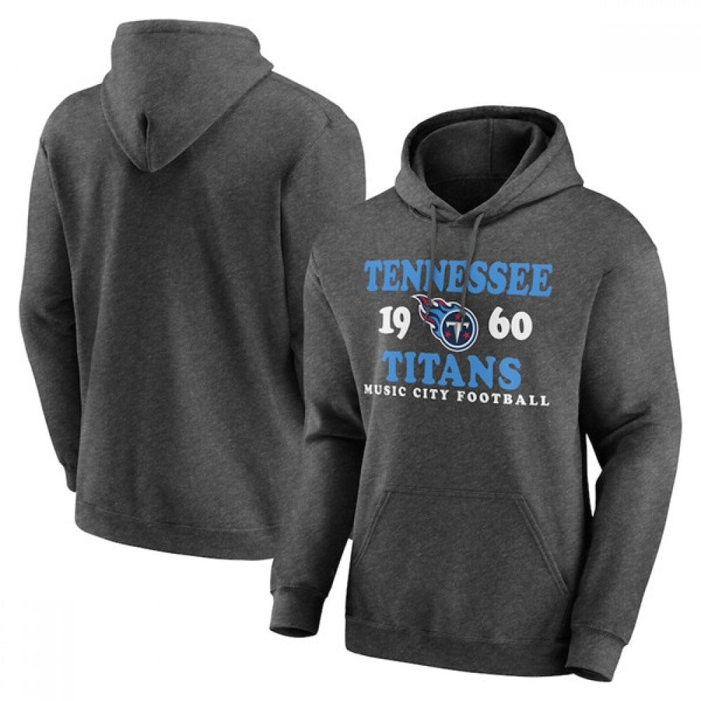 Men's Tennessee Titans Heathered Charcoal Fierce Competitor Pullover Hoodie 