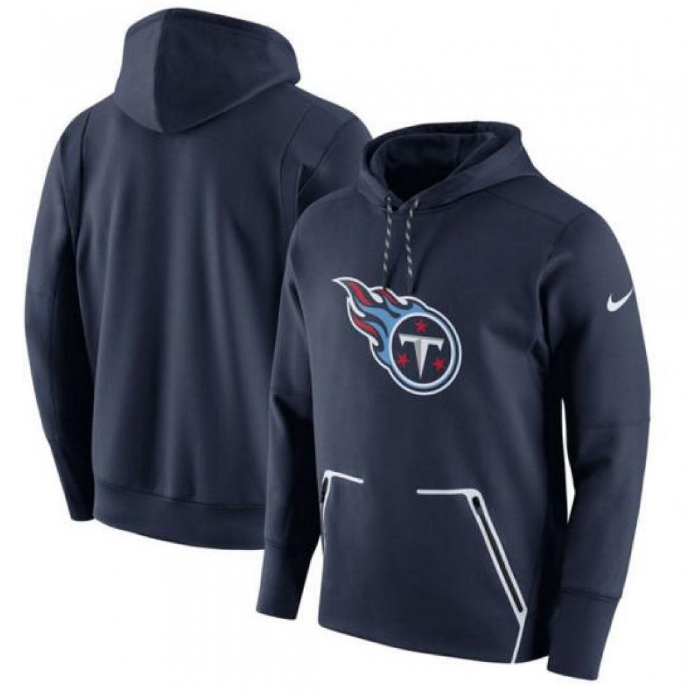 Men's Tennessee Titans Navy Champ Drive Vapor Speed Pullover Hoodie 