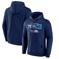 Men's Tennessee Titans Navy x Bud Light Pullover Hoodie 