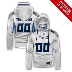 Men's Tennessee Titans 2020 White Customize Hoodie Mask 