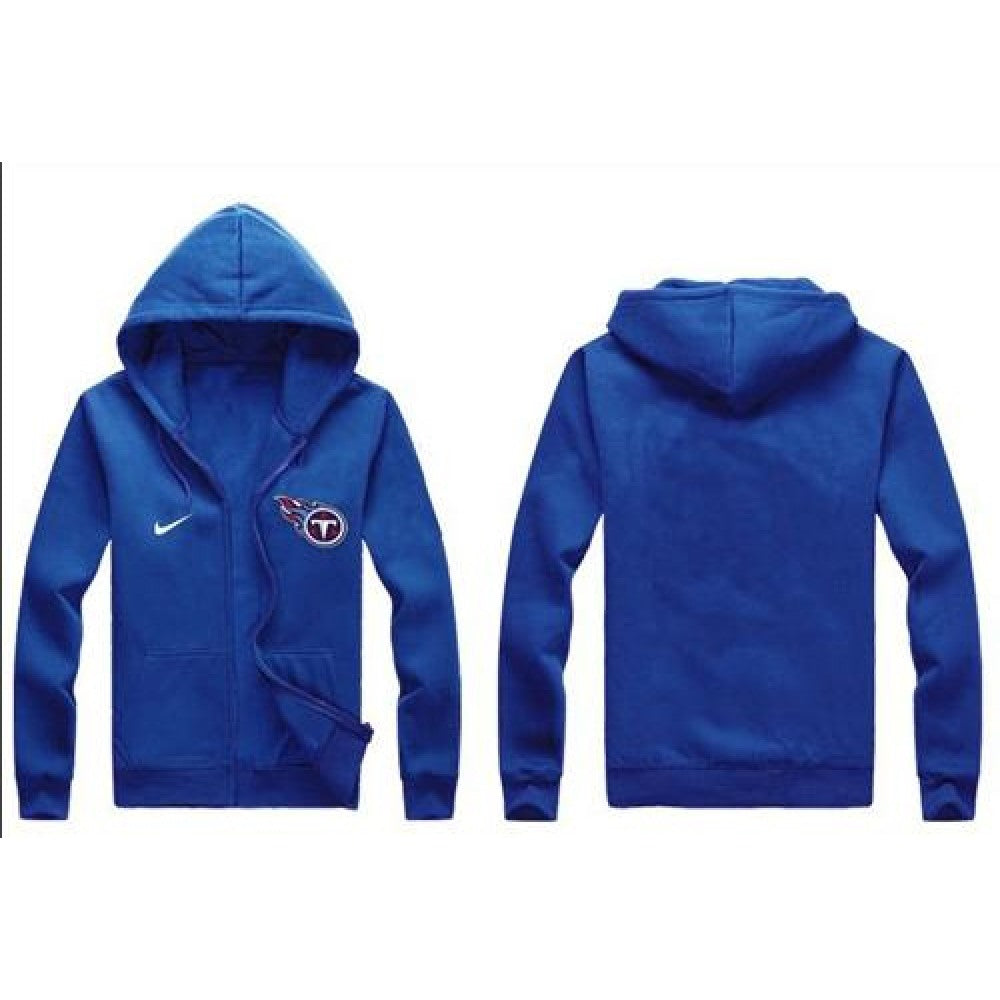 Tennessee Titans Authentic Logo Hoodie Blue 