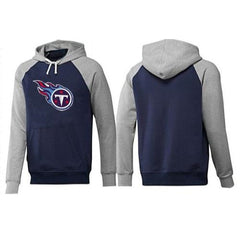 Tennessee Titans Logo Pullover Hoodie Dark Blue & Grey 
