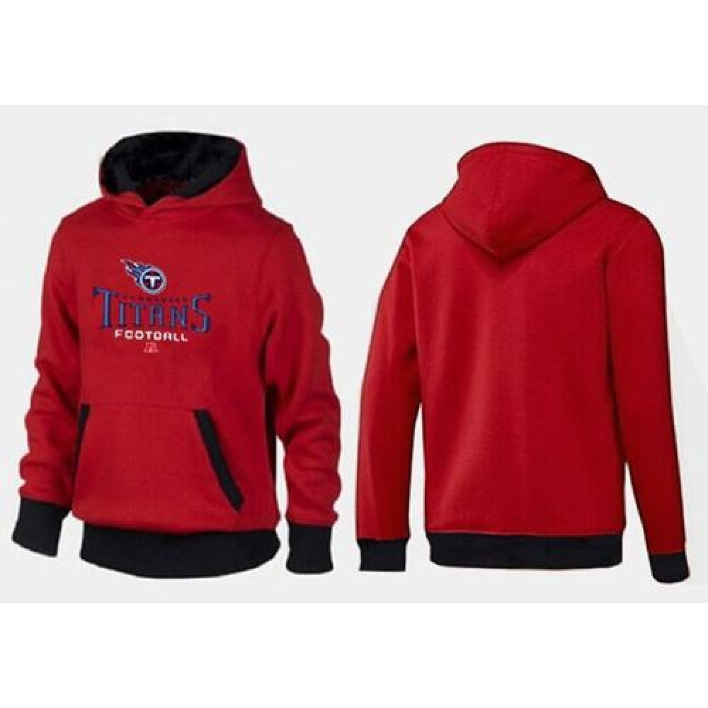 Tennessee Titans Critical Victory Pullover Hoodie Red & Black 