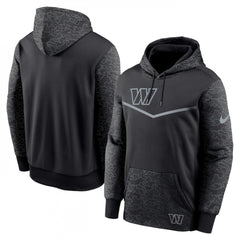Men's Washington Commanders Black Reflective Therma Hoodie 