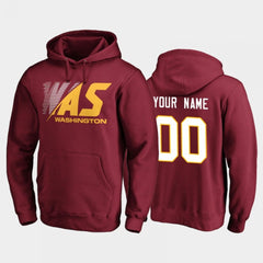 Men's Washington Football Team ACTIVE PLAYER Custom 2020 Burgundy Stealth Scanner Pullover Hoodie 