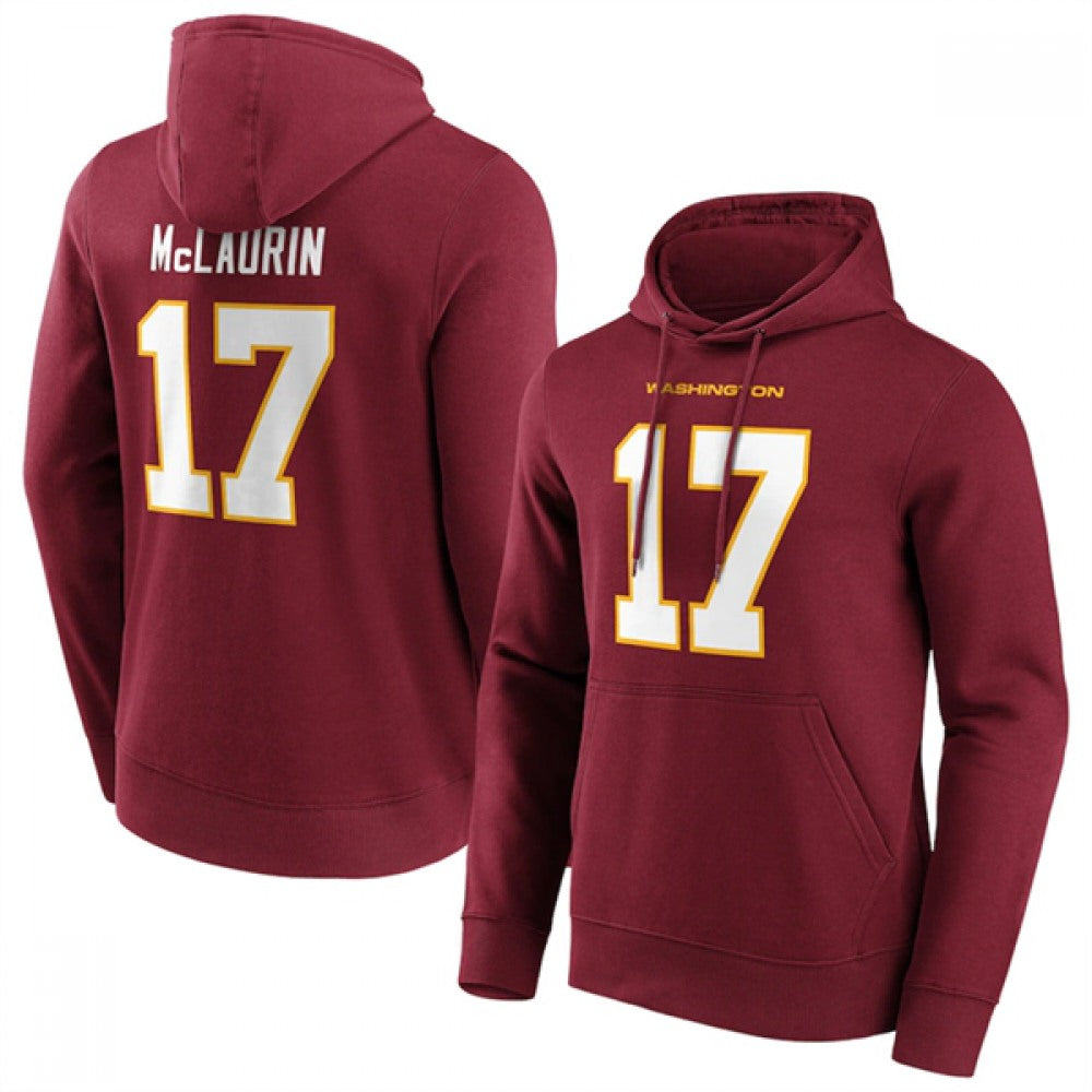 Men's Washington Commanders #17 Terry McLaurin Red Hoodie 
