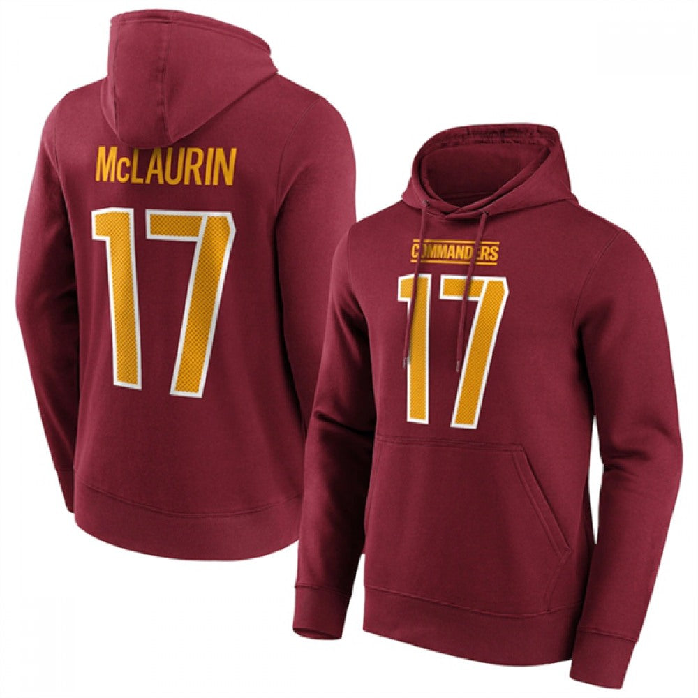 Men's Washington Commanders #17 Terry McLaurin Red Hoodie 