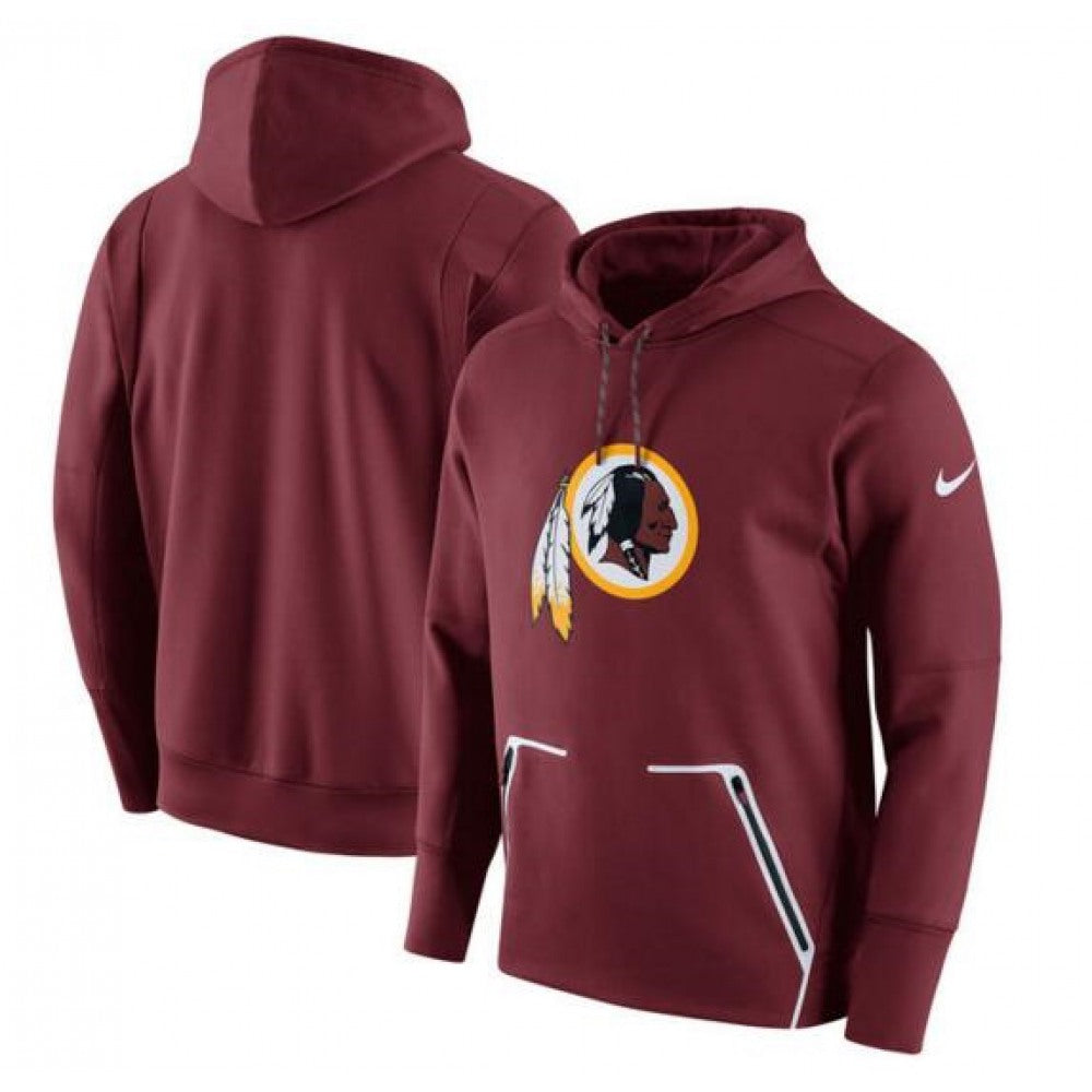 Men's Washington Redskins Burgundy Champ Drive Vapor Speed Pullover Hoodie 