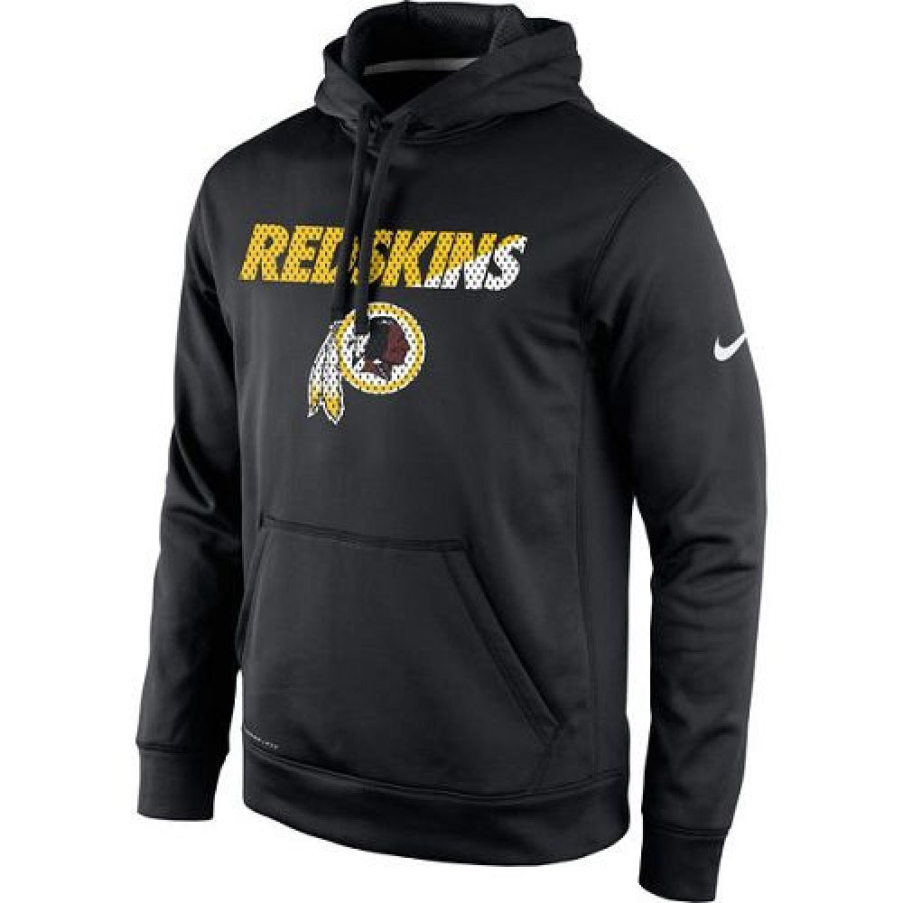 Men's Washington Redskins Black Kick Off Staff Performance Pullover Hoodie 