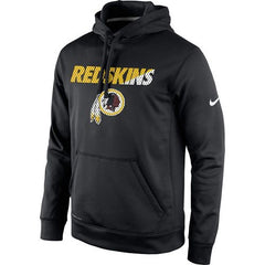 Men's Washington Redskins Black Kick Off Staff Performance Pullover Hoodie 