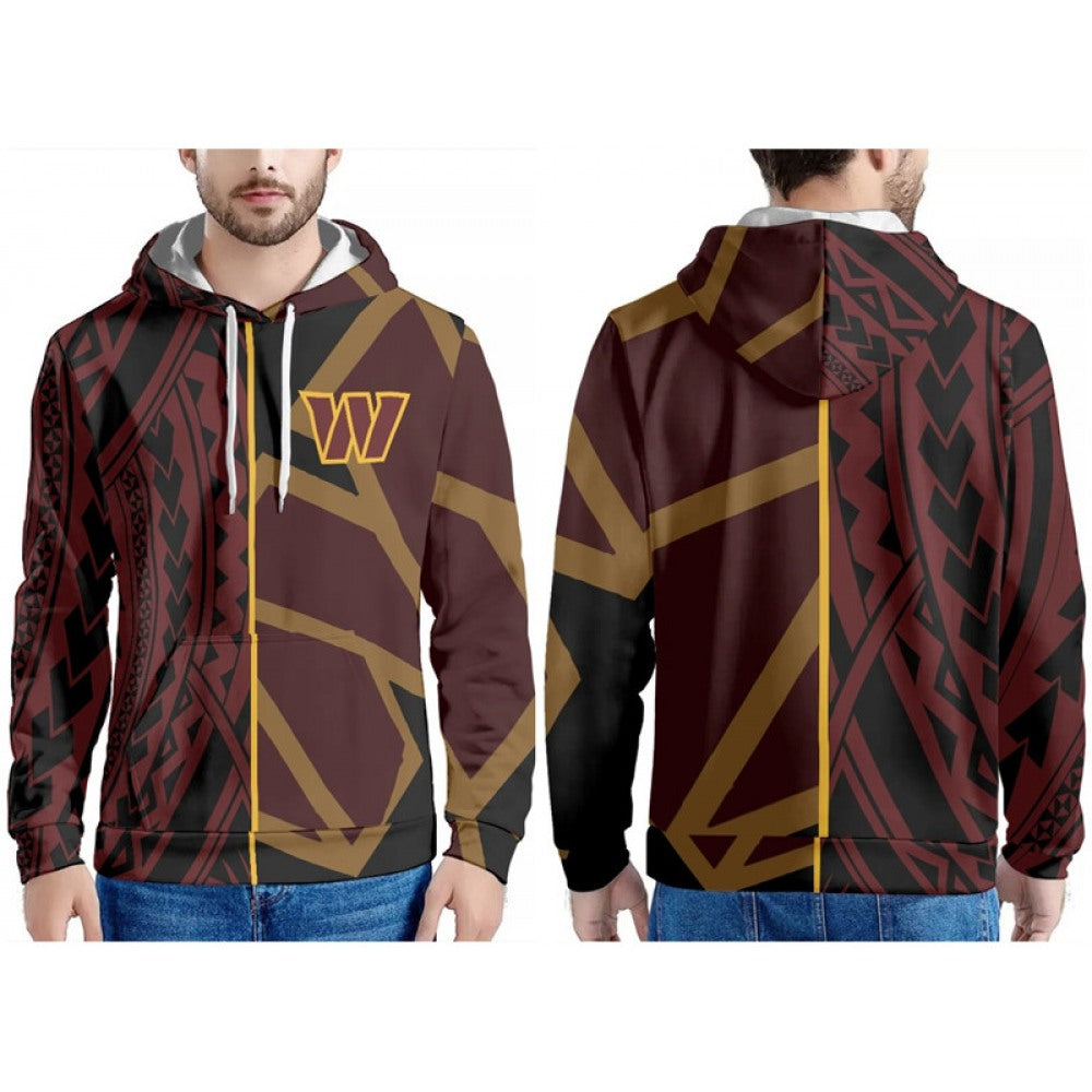 Men's Washington Commanders Red Pullover Hoodie 