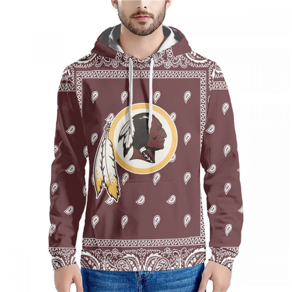 Men's Washington Commanders Red Pullover Hoodie 