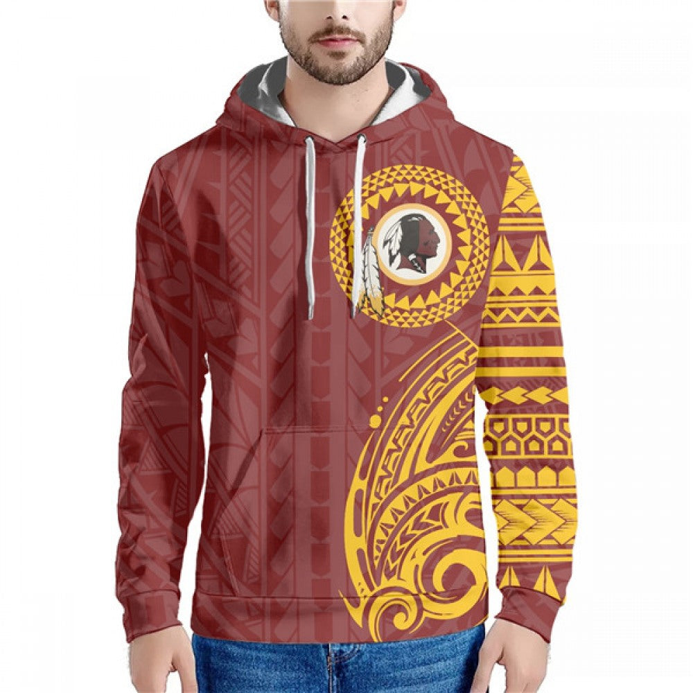 Men's Washington Football Team Red/Gold Hoodie 