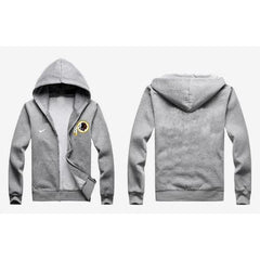 Washington Redskins Authentic Logo Hoodie Grey 