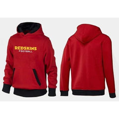 Washington Redskins English Version Pullover Hoodie Red & Black 