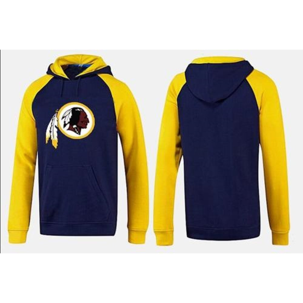 Washington Redskins Logo Pullover Hoodie Dark Blue & Yellow 