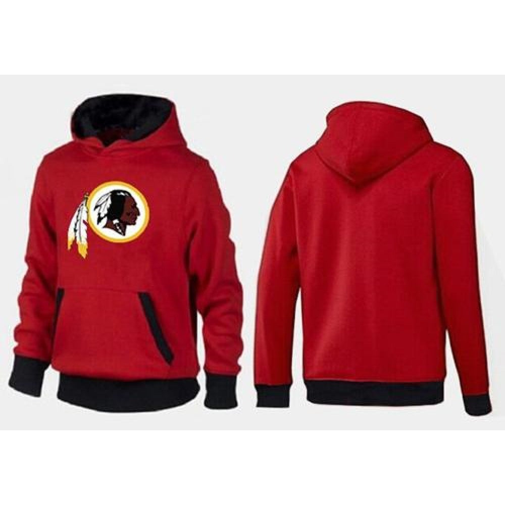 Washington Redskins Logo Pullover Hoodie Red & Black 
