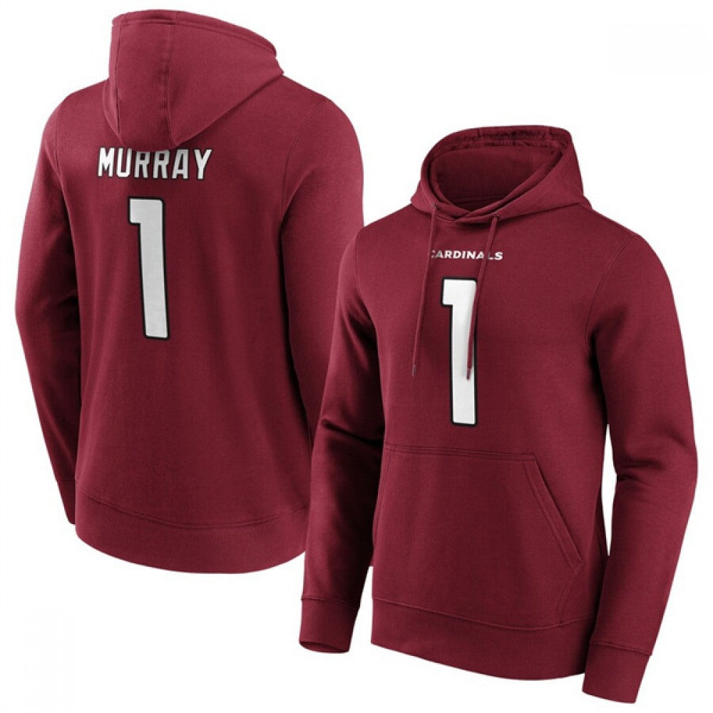 Men's Arizona Cardinals #1 Kyler Murray Red Hoodie 
