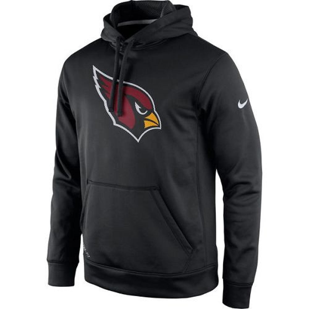 Men's Arizona Cardinals Black Practice Performance Pullover Hoodie 