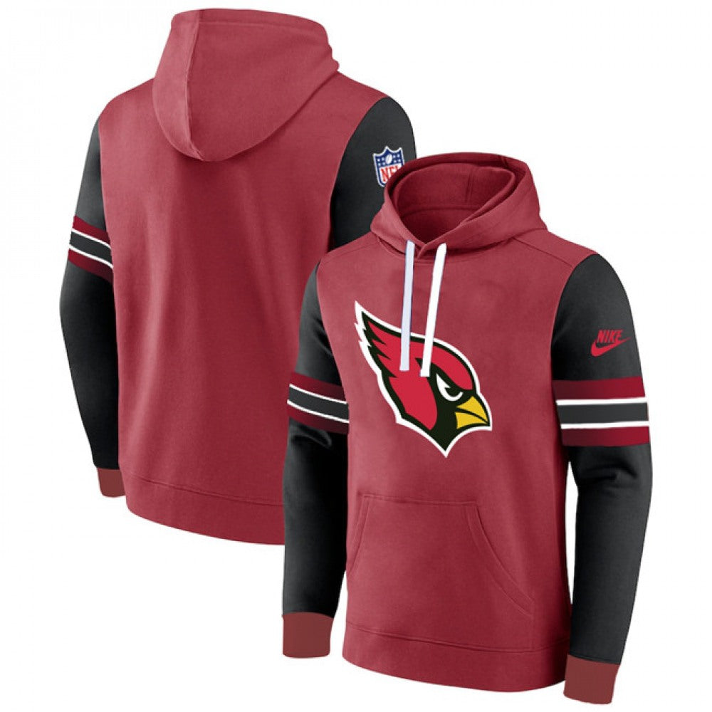Men's Arizona Cardinals Red/Black Pullover Hoodie 