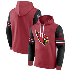 Men's Arizona Cardinals Red/Black Pullover Hoodie 