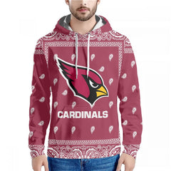 Men's Arizona Cardinals Red Pullover Hoodie 