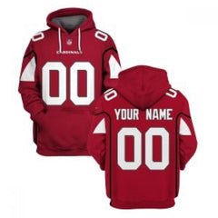 Men's Arizona Cardinals Active Player Custom 2021 Red Pullover Hoodie 