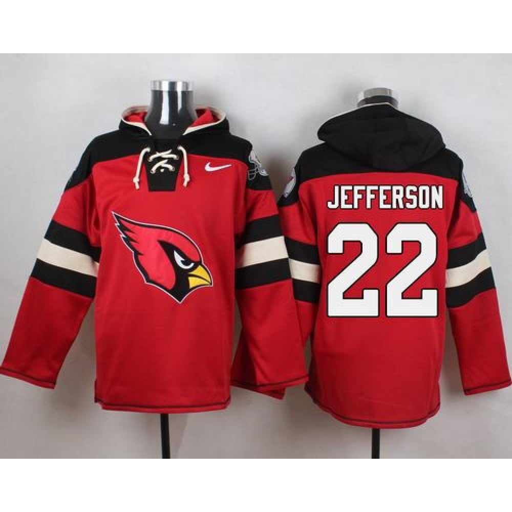 Cardinals #22 Tony Jefferson Red Player Pullover NFL Hoodie 