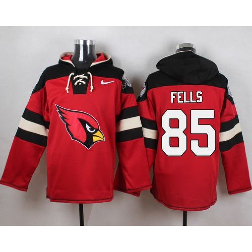 Cardinals #85 Darren Fells Red Player Pullover NFL Hoodie 